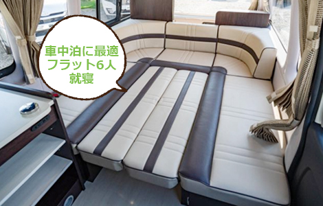 レンタルキャンピングカーハイエース キャンパー特装